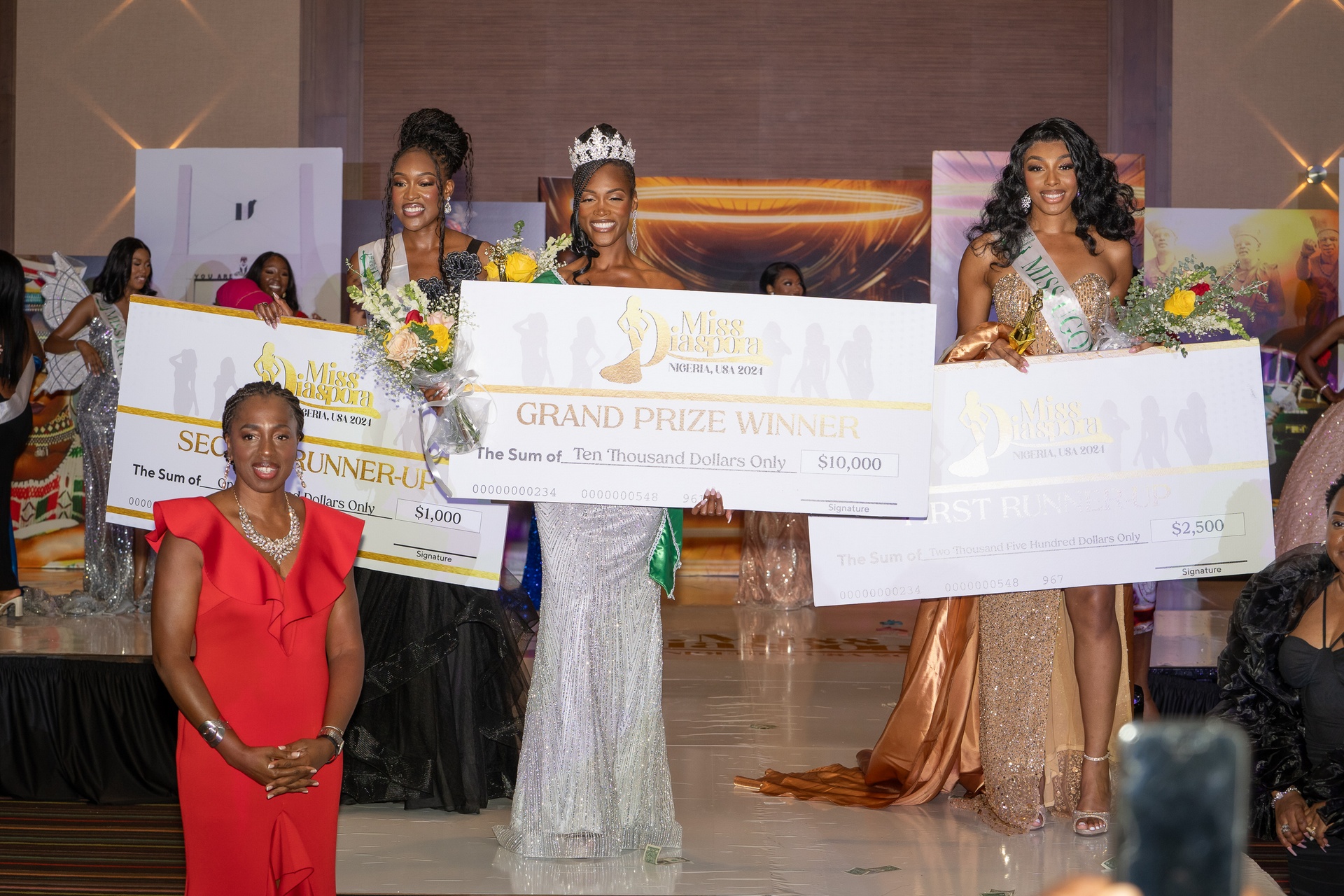 Miss Diaspora winners and prize presentation